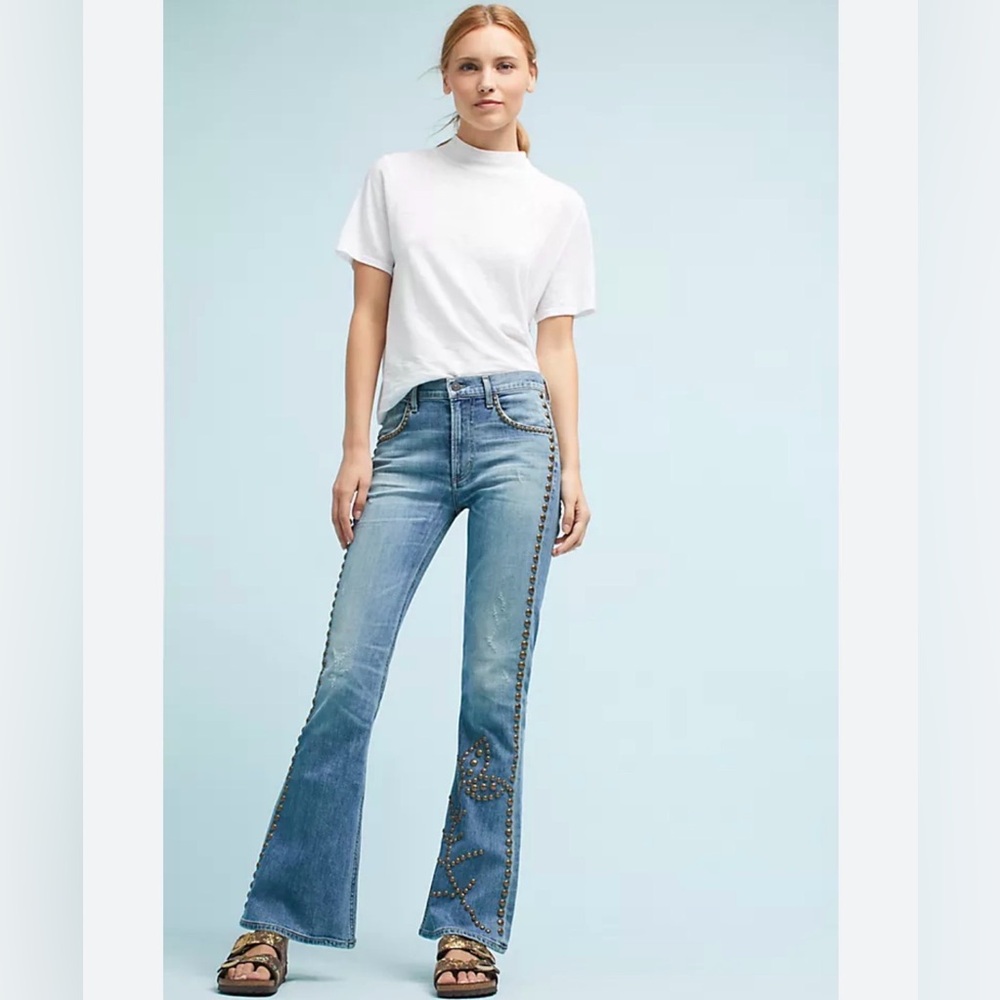 Citizens of Humanity Drew Flip Flop Flare High-Rise Jeans size 27